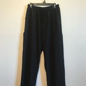 Black Straight Leg Workout Pants